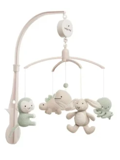Baby´s Only - mobile pinnasänkyyn Animals laurel green/warm linen