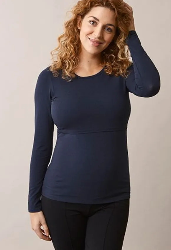 Boob Design - imetyspaita pitkähihainen Classic, midnight blue