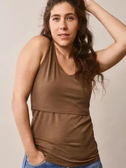 Boob Design - imetystoppi Classic Tank Top Hazelnut