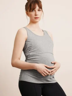 Boob Design - imetystoppi Classic Tank Top Grey melange