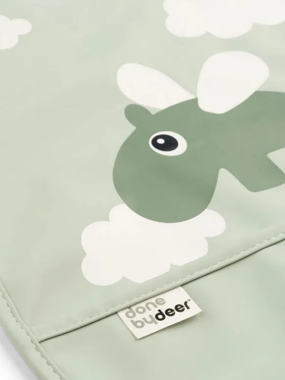 Done By Deer - Ruokalappu - Happy clouds, green