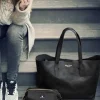 Elodie Details - hoitolaukku, Black Leather
