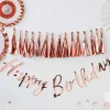 Ginger Ray - folioilmapallo Happy Birthday, ruusukulta