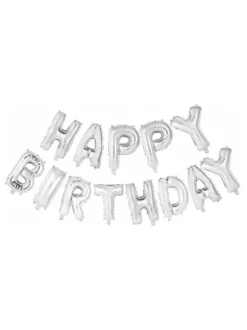 Ginger Ray - folioilmapallo Happy Birthday, hopea