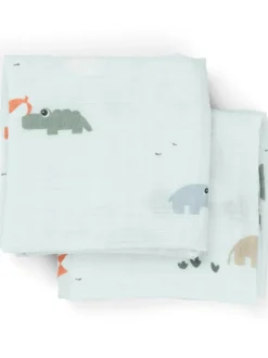 Harsoliina 2-pack 70x70 - Playground Blue - Done By Deer