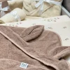 Huppupyyhe lapselle, pupunkorva warm taupe