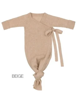 Moalie Knotted Gown -yöpuku, Beige tai Camel