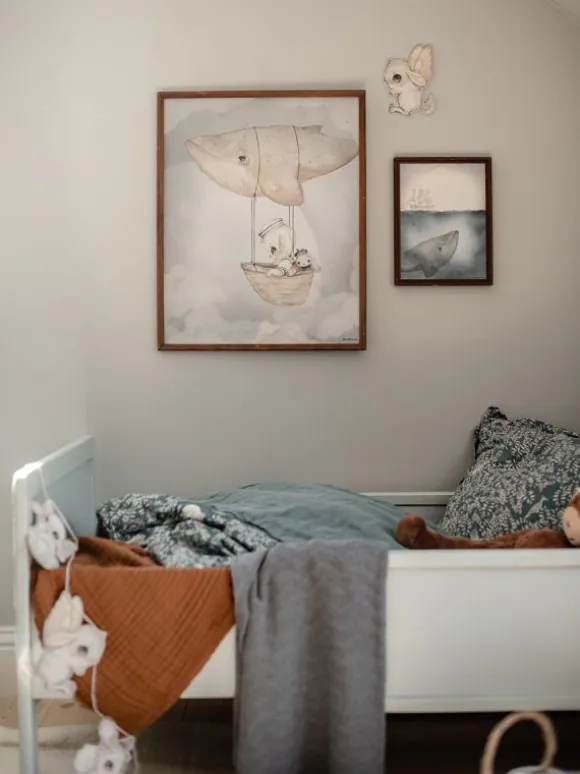 Mrs Mighetto FLYING WHALE 40x50