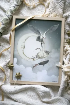 Mrs Mighetto - To The Moon juliste 30x40