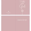 Onnittelukortti Hello Little Girl