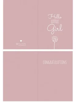 Onnittelukortti Hello Little Girl