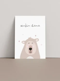 Onnittelukortti nalle - senkin ihana