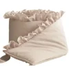 Pinnasängyn reunan suoja röyhelöllä 360cm, beige