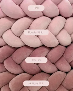 Pinnasängyn suoja 360cm, powder pink