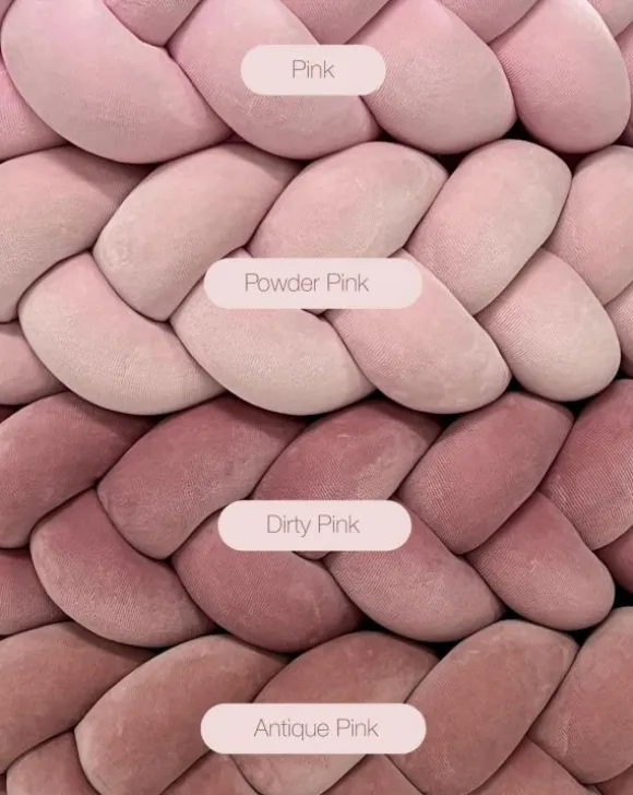 Pinnasängyn suoja 360cm, powder pink