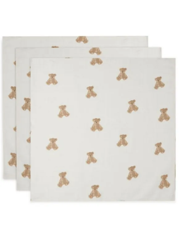 Puuvilla harsosetti 3-pack - Teddy Bear