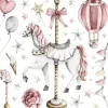Seinätarra Setti 140x140cm, Circus