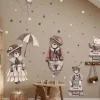 Seinätarra Setti 150x100cm, Retro Bears
