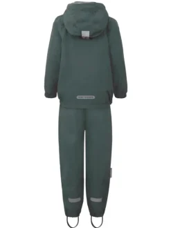 T2HPlain rain set with fleece, green koko98