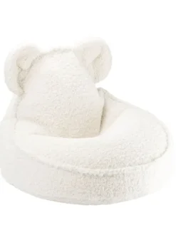 Wigiwama - Lasten säkkituoli Teddy Cream White Bear